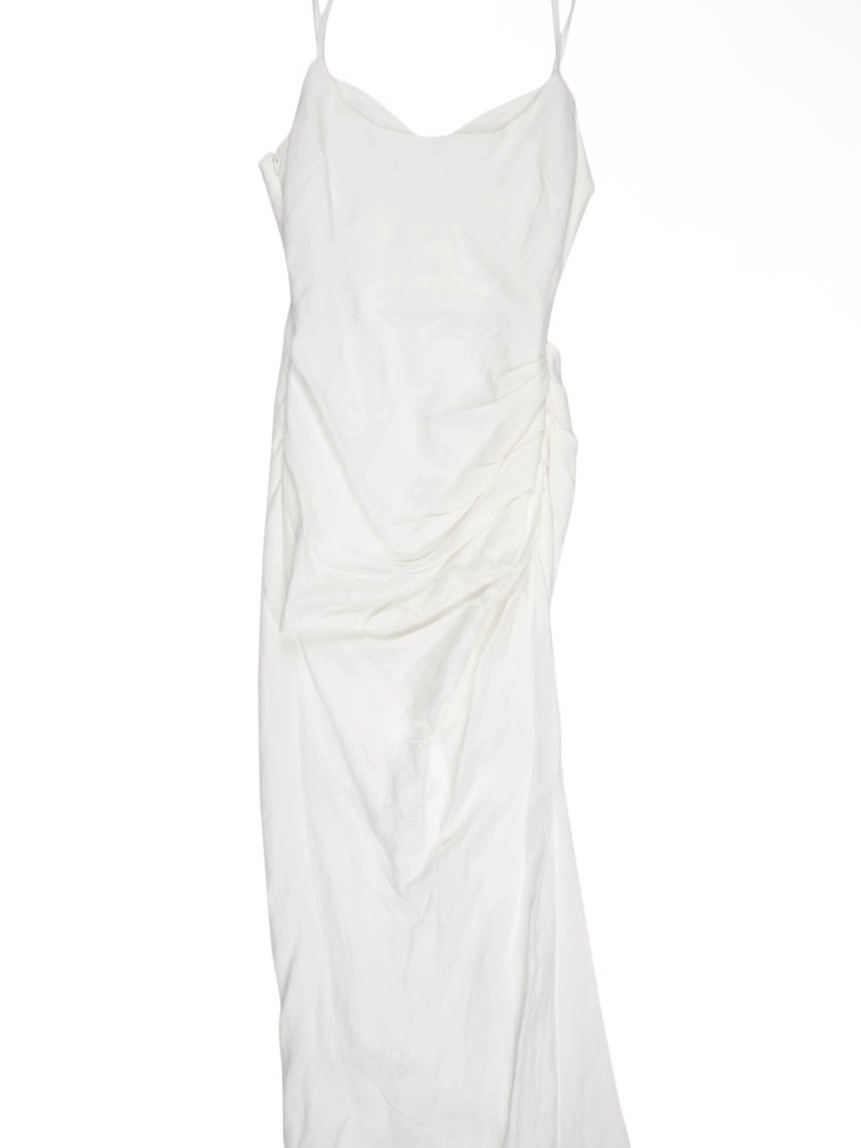 Jonathan Simkhai White Maxi Slip Dress
